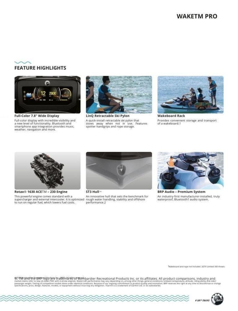 Sea-Doo Wake Pro 230 iDF (Tech) -Sea-Doo Dealer - NOW 2100 OFF! Ext warranty