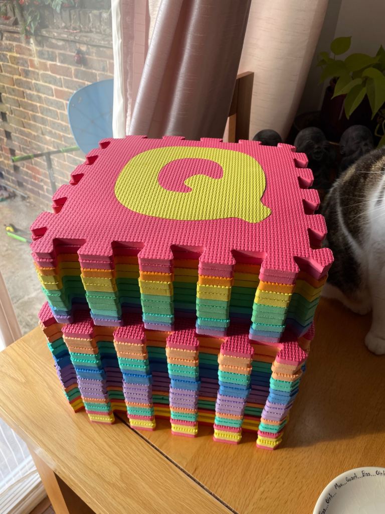 Baby play area foam mats
