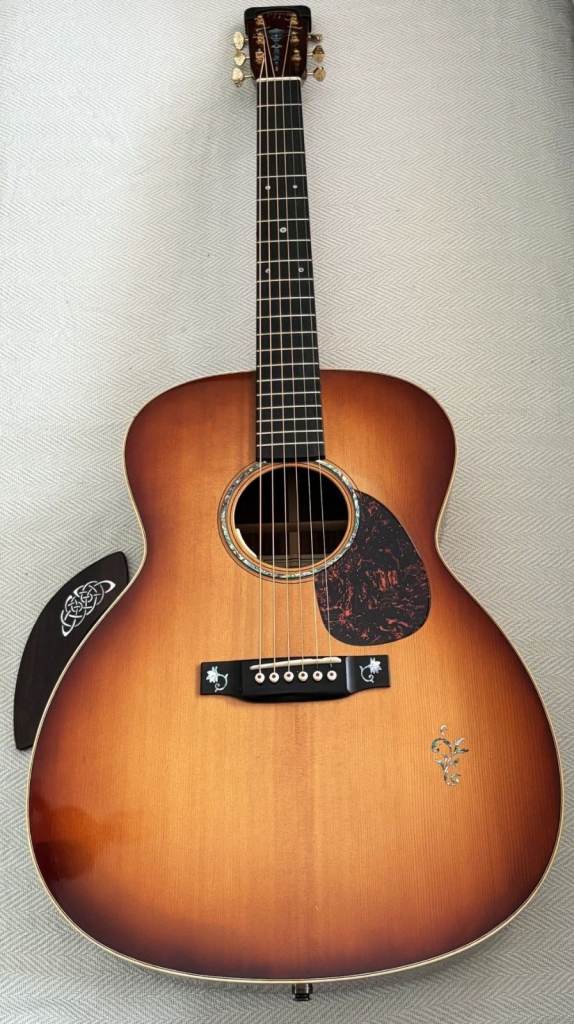 Beautiful Bill Tippin Jumbo Guitar