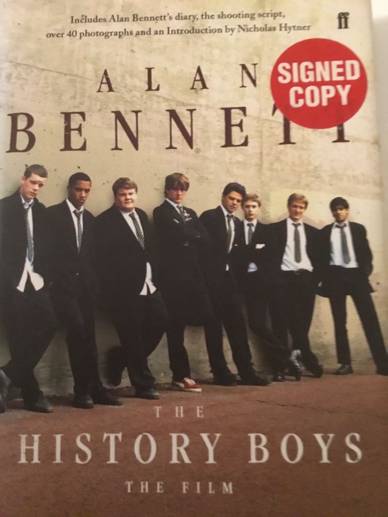 A first edition of The History Boys published by Faber in 2006. A fine book in like wrapper SIGNED