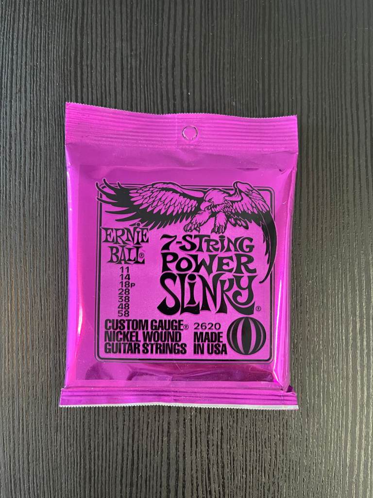 Ernie Ball 7-string Power Slinky 11-58 Nickel Wound Guitar Strings - New