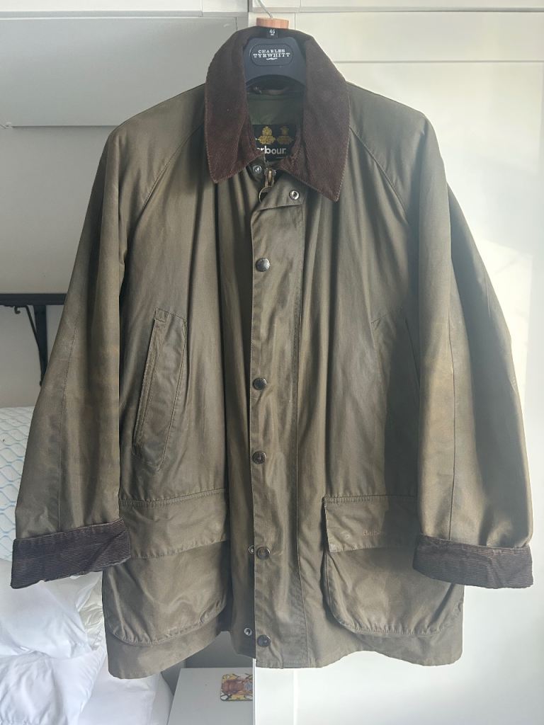 Barbour Wax Jacket with Zip-In Gilet – Olive Green