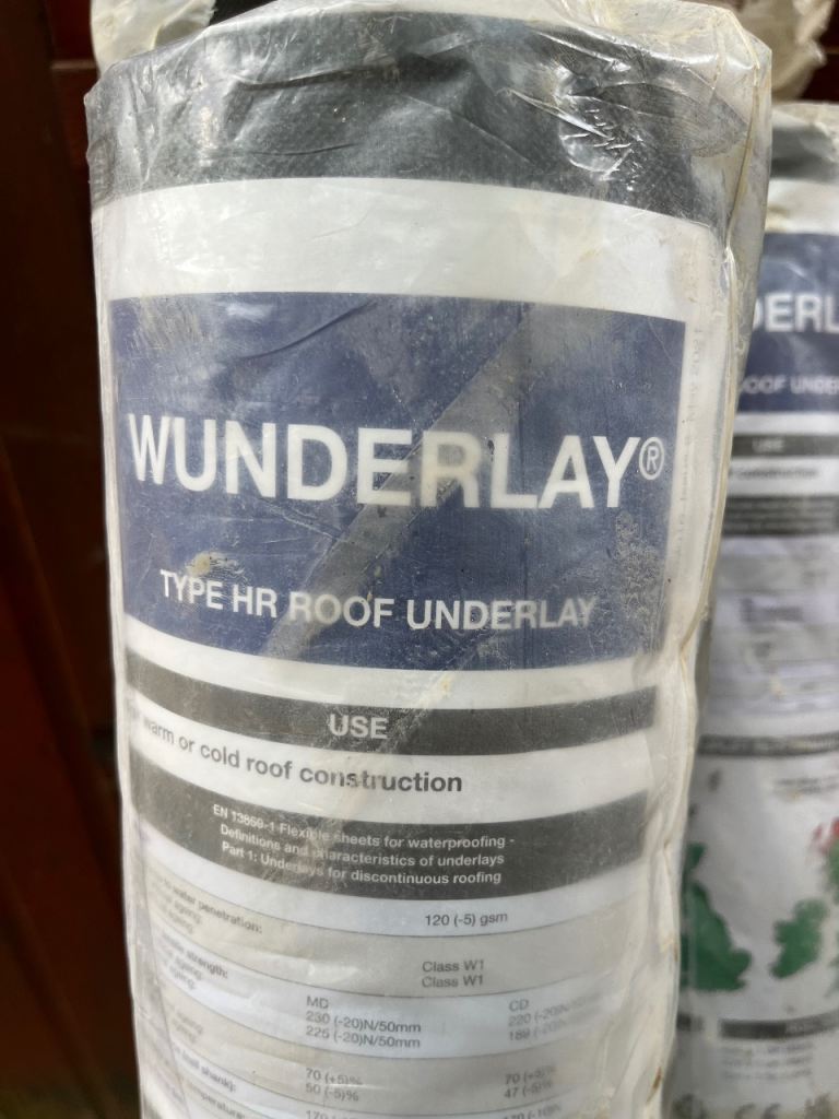 WUNDERLAY® TYPE HR ROOF UNDERLAY