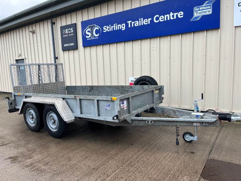 IFOR WILLIAMS GP126 3.5T PLANT TRAILER WITH RAMP 12X6 12FT
