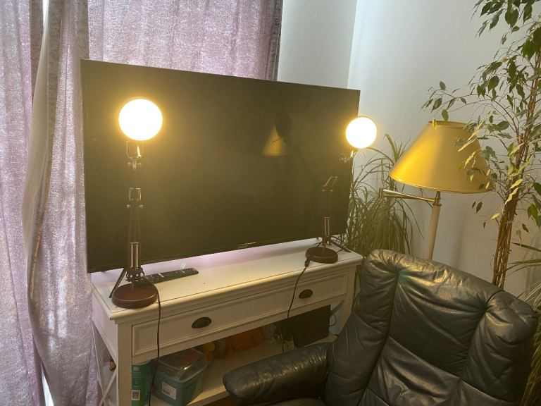 IKEA FORSÅ Desk Lamp - Purple/burgundy, Very Good Condition