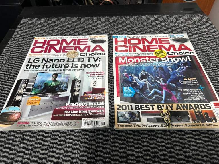 2 x Home Cinema Choice magazines, nos 195 & 202