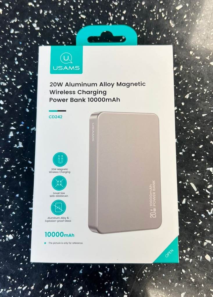 USAMS 20W Magnetic Wireless Charging Power Bank 10000mAh - Brand New