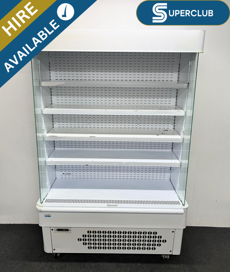 image for Geoff Rodgers SuperClub Hire: Used Mondial 1250mm Elite White Multideck, On Wheels