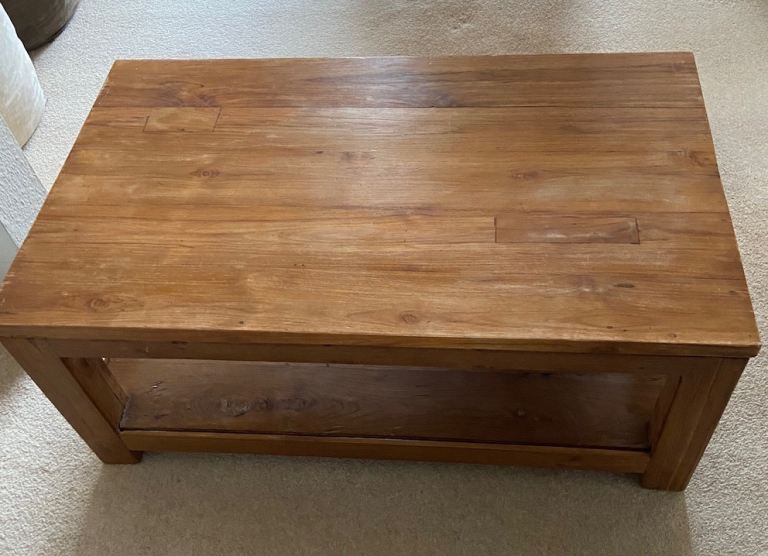 Cube Coffee Table, Reclaimed Teak, made by RAFT