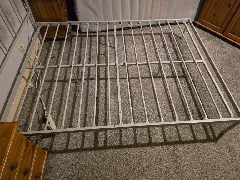 Double bed frame and mattress free