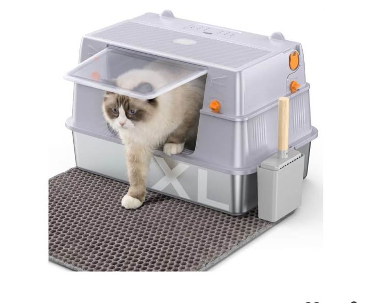 Extra Large Stainless Steel Cat Litter Tray