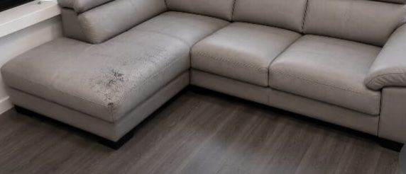 Grey corner sofa