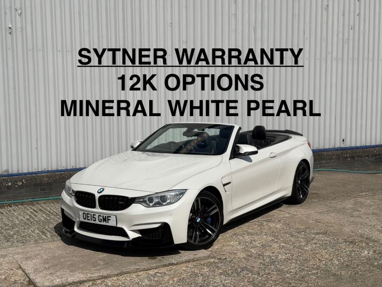 2015 BMW M4 CONVERTIBLE DCT SYTNER WARRANTY APPLE CARPLAY FSH 2XKEYS 12MOT
