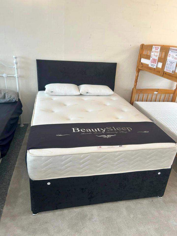 image for  Christmas Special! 🎄 Double 4ft6 Divan Bed & Mattress | Quick Same Day Delivery! **