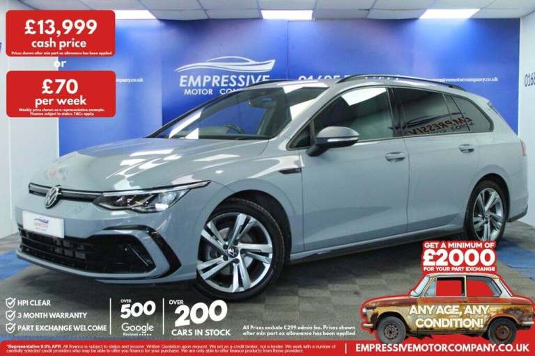 2021 21 VOLKSWAGEN GOLF 1.5 ETSI MHEV R-LINE ESTATE 5DR PETROL HYBRID DSG EURO 6