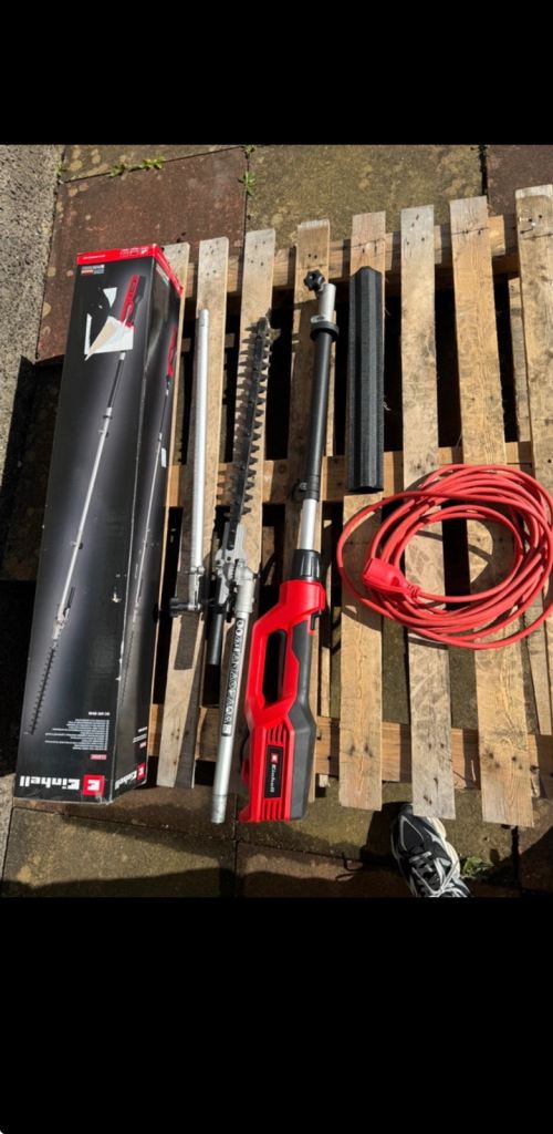 Einhell 46cm corded pole hedge trimmer 900w