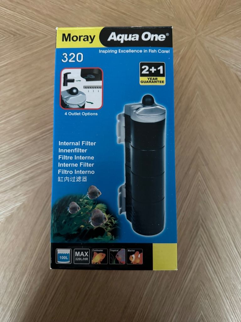 Aqua one moray 320 fish tank filter brand new