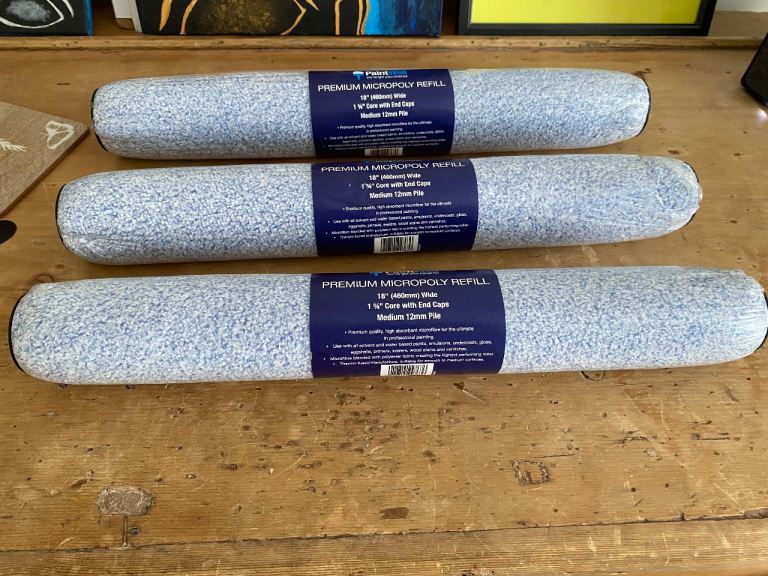 Premium Micropoly Paint Roller sleeves 18" x 3 (460mm) – New