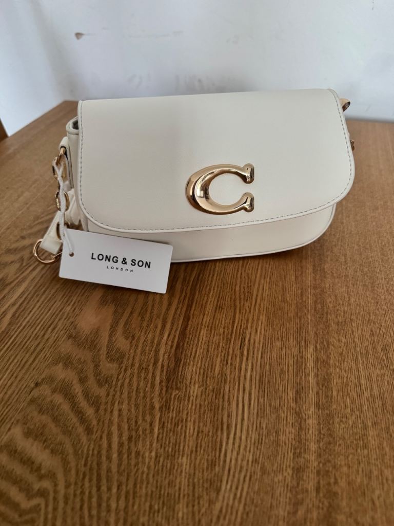 LONG & SON London Cream Crossbody Bag - NEW with Tags