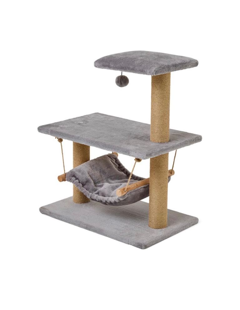 Pets at Home Gizmo Hammock Cat Tower Grey