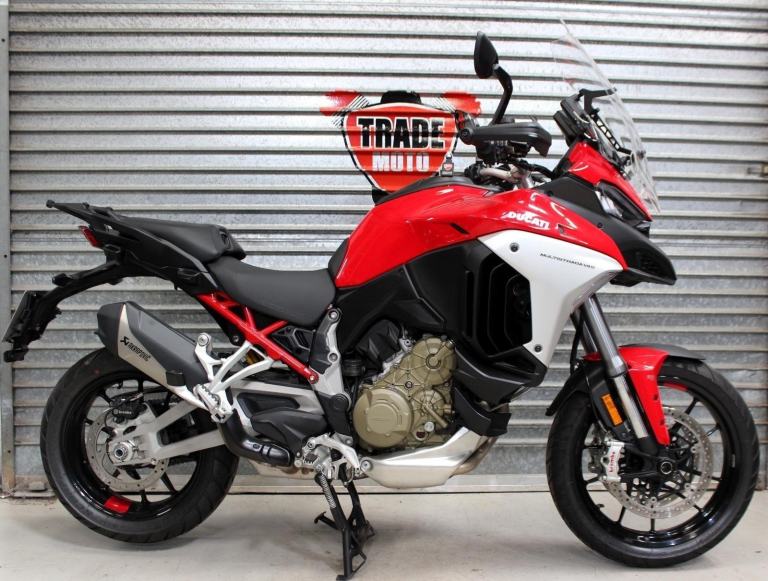 2021 21 DUCATI V4S MULTISTRADA RADAR FSH TRADE SALE RED &PANNIERS 26K V4 S 1158