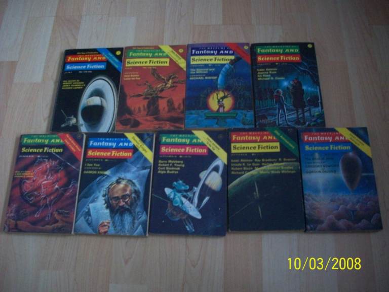 Fantasy and Science Fiction X9 Paperbacks (1970s) 