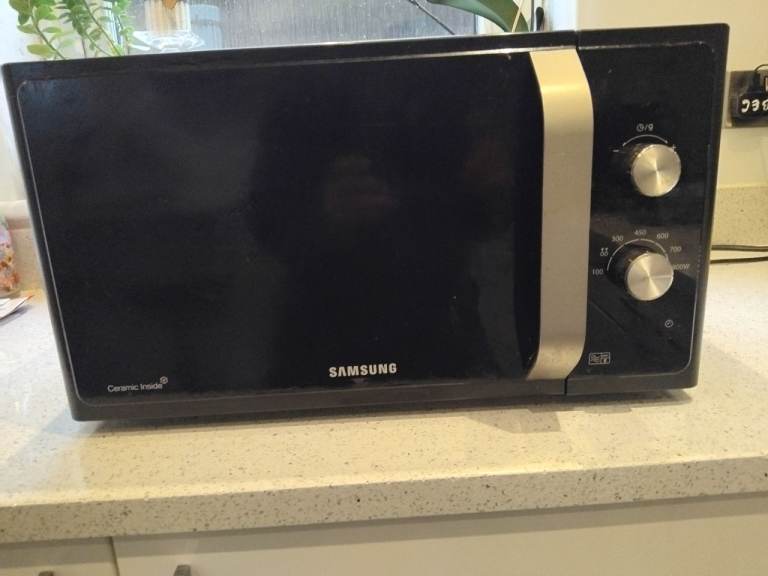 Samsung Microwave Oven - Black with Silver Accents