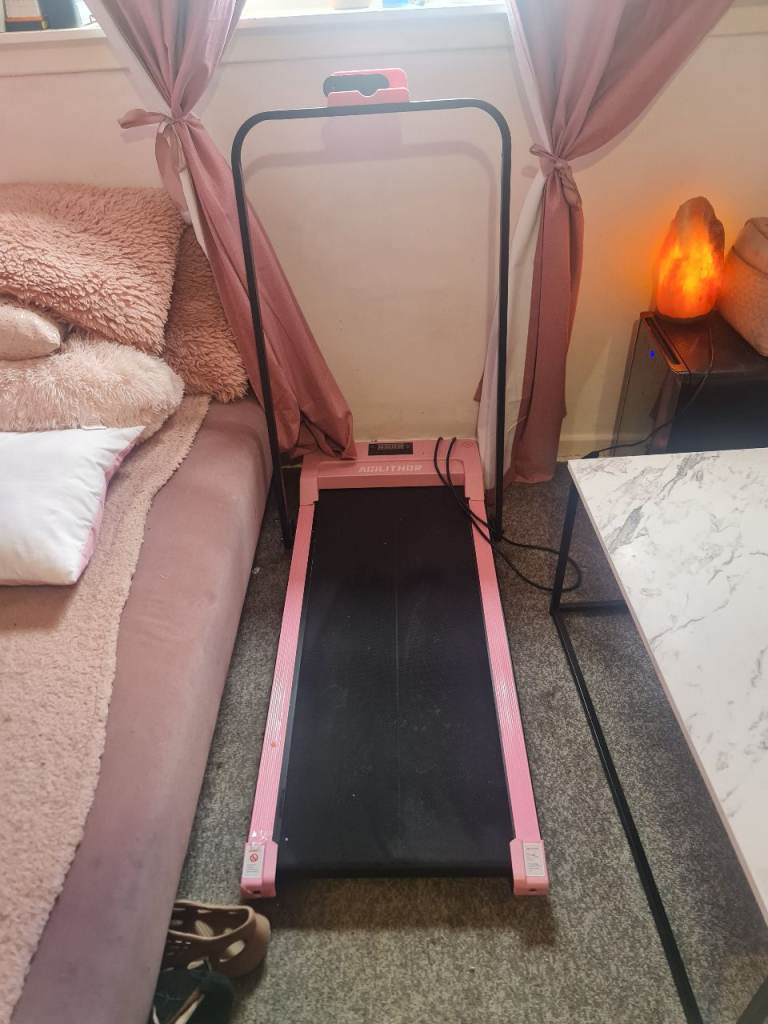 Pink compact walking pad 