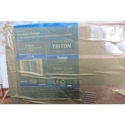New Triton Omnicare Design 8.7kW Electric Shower – White