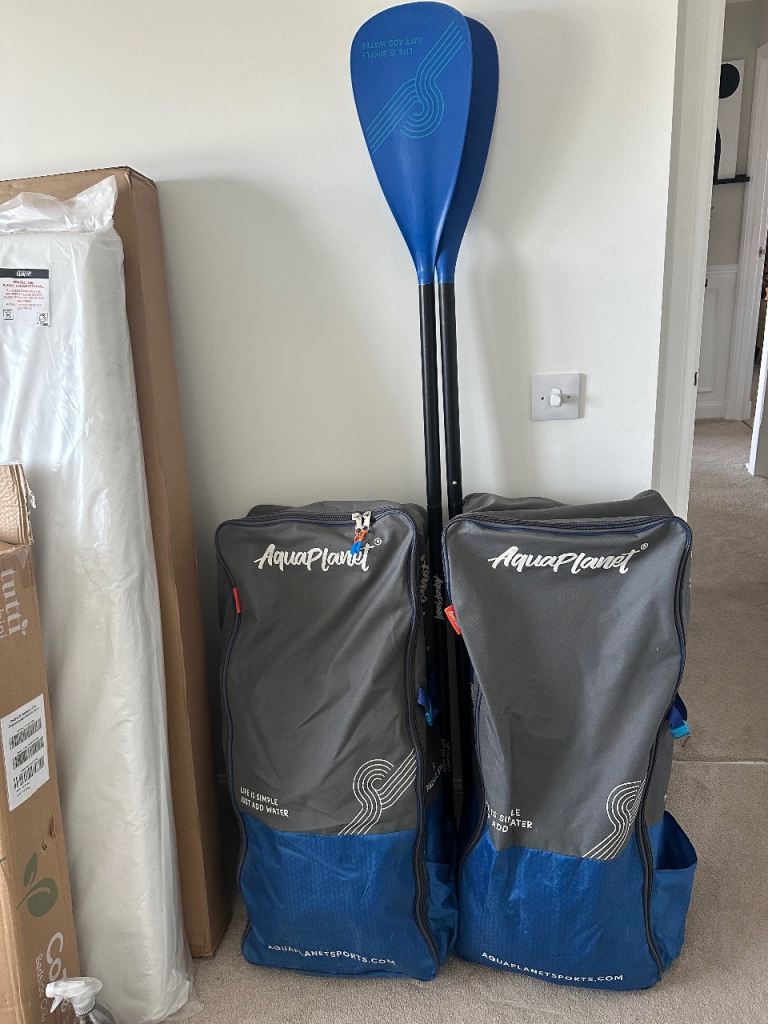 2x Aqua Planet Allrounder 10’6” Inflatable Paddle Boards \+ Aqua Planet Air Pump