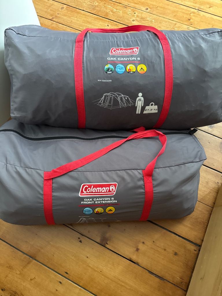 Coleman Oak Canyon 6 Tent with Front Extension – Good Condition