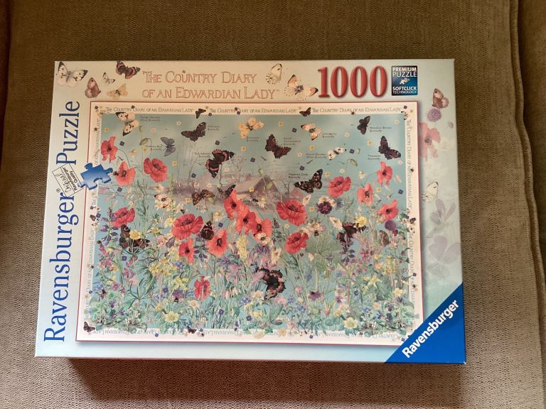 1000 PIECE ‘THE COUNTRY DIARY OF AN EDWARDIAN LADY’ BUTTERFLIES PUZZLE *ALL PUZZLES 4 for £10*