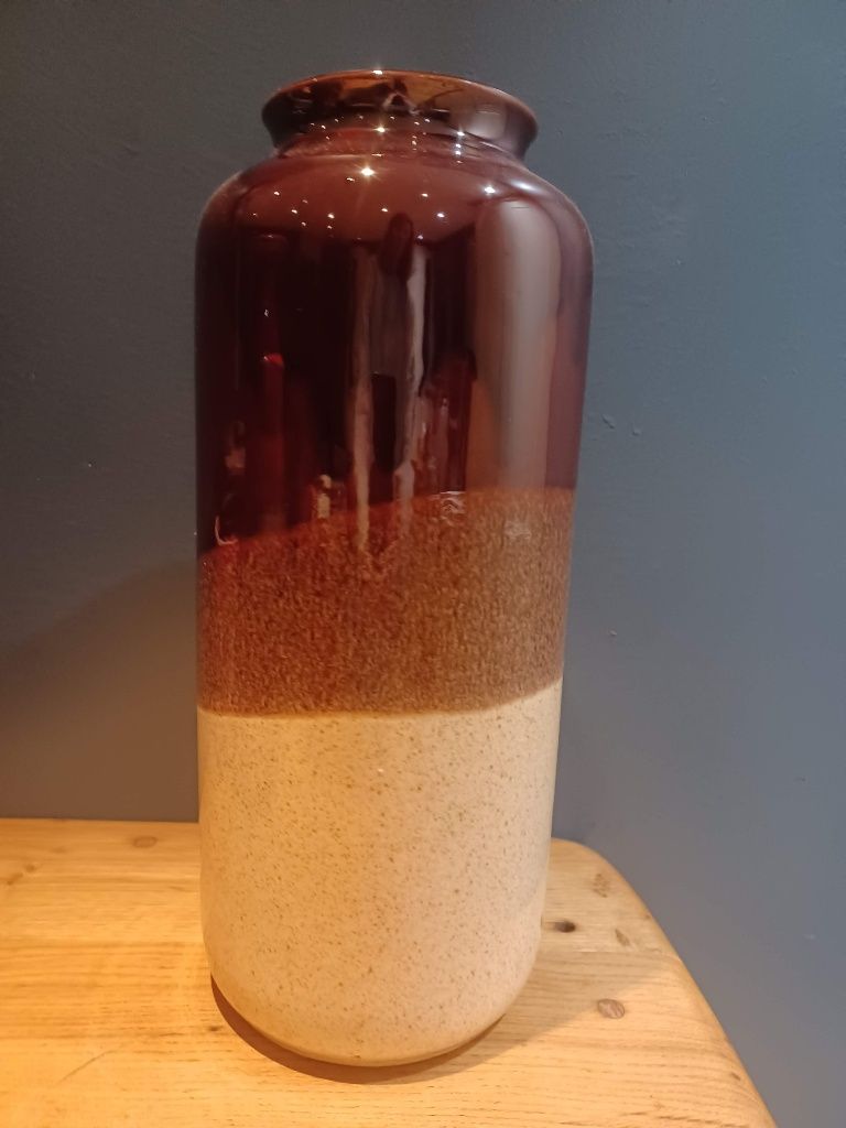 Large Vintage Bay 1970s West German Vase mid century browns