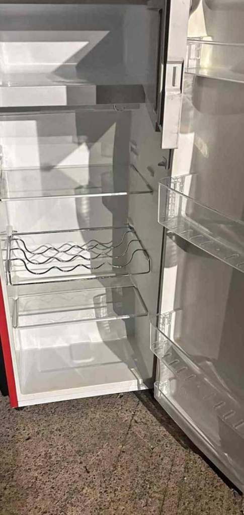 Retro Red Mini Fridge with Freezer Compartment - £100