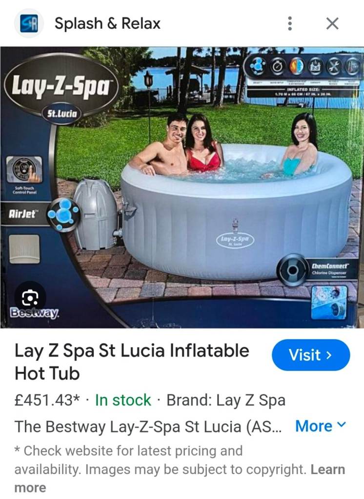 St lucia lazy spa hot tub