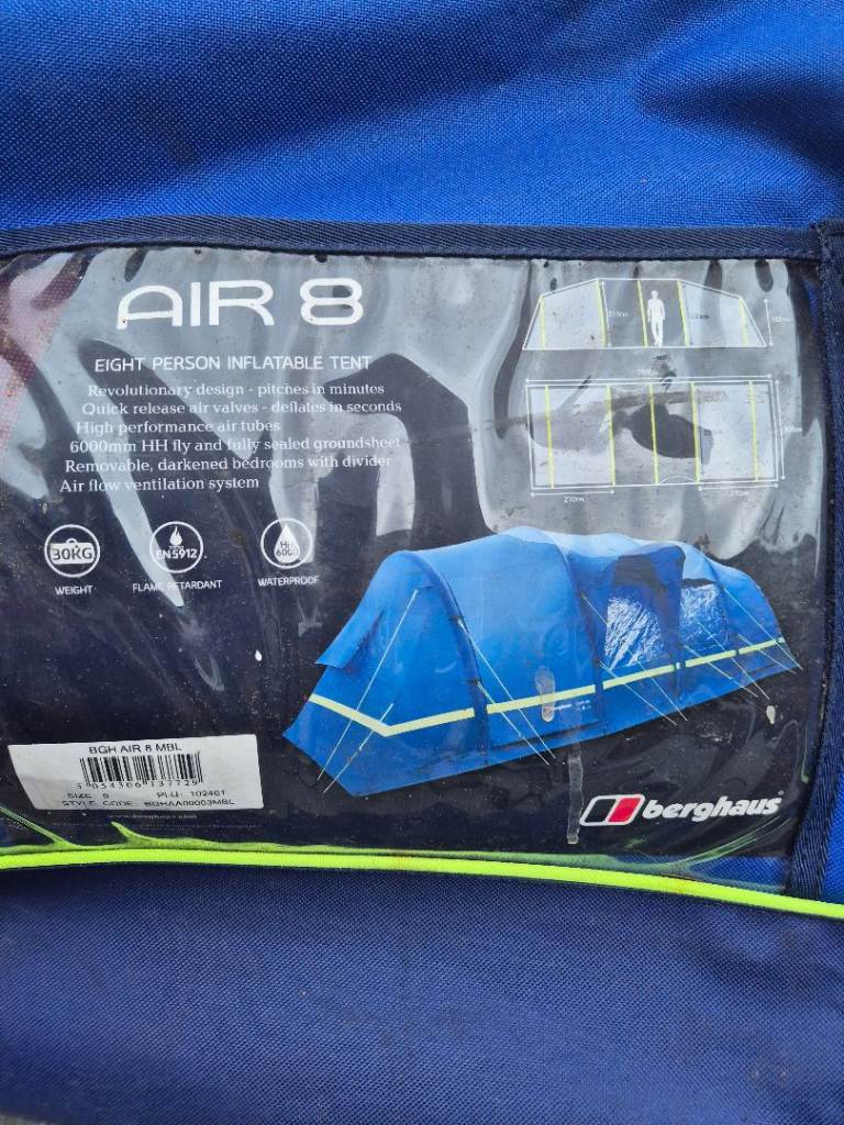 Berghaus Air 8 Blow Up Tent