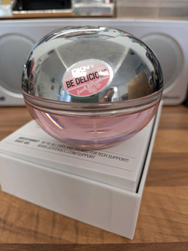 DKNY BE DELICIOUS EAU DE PARFUM 100ML BOTTLE PARTLY USED 