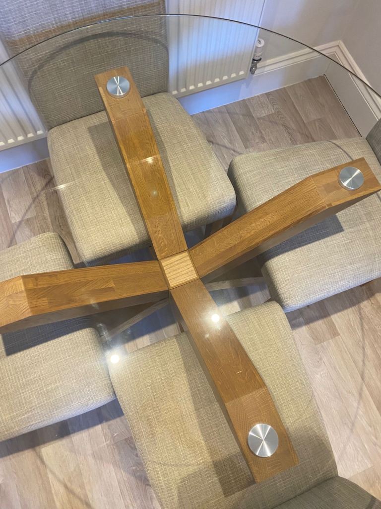 Next dining room table and 4 chairs