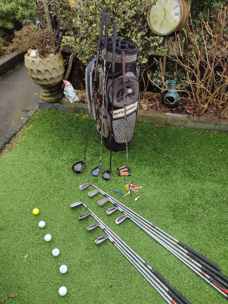 FULL SET MENS WILSON / BEN ROSS MIX GOLF CLUBS + MITSUSHIBA GOLF BAG 