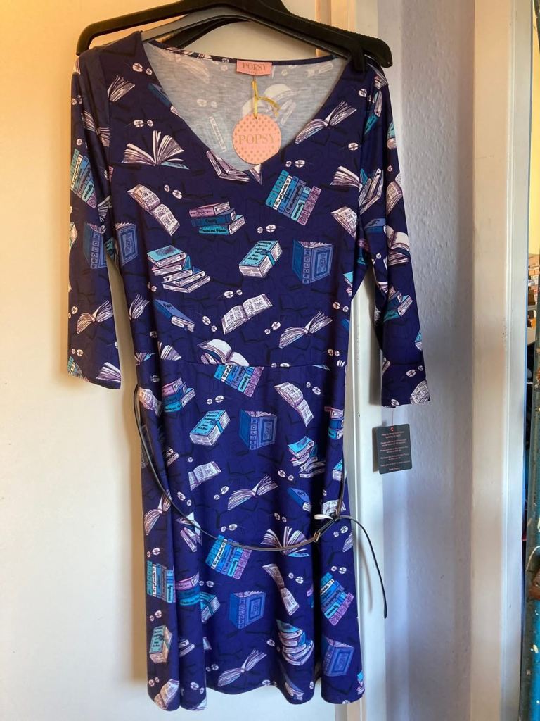 Book print dress