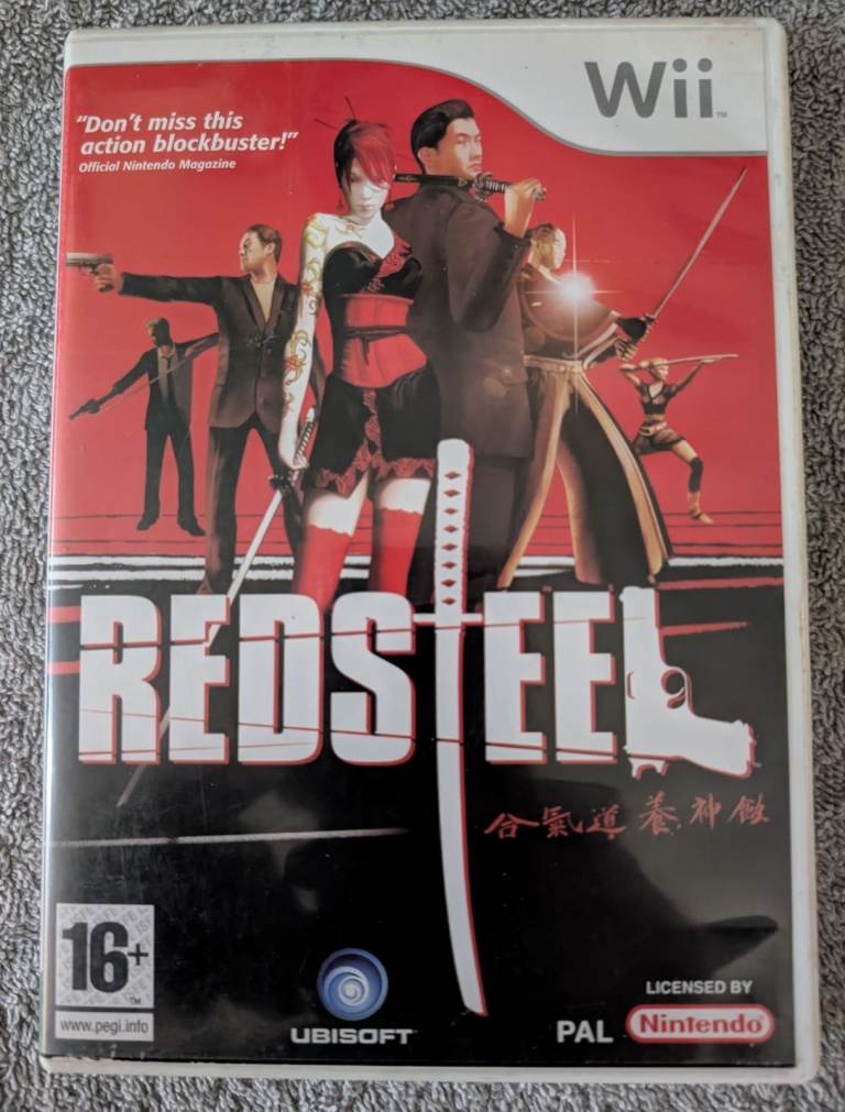 Nintendo Wii Game : Red Steel (Ubisoft 2006) PAL PEGI 16+ with Original Manual