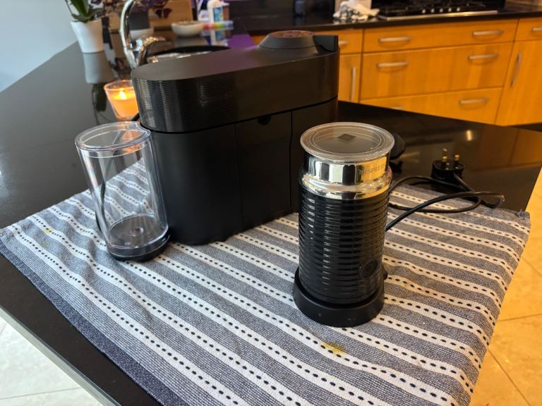 Nespresso Vertuo Pop Coffee Machine with Aeroccino Milk Frother, £40.00 ...
