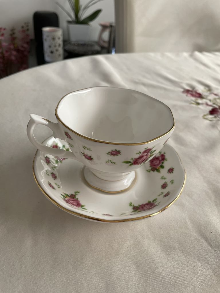 BONE CHINA CUP AND SAUCER
