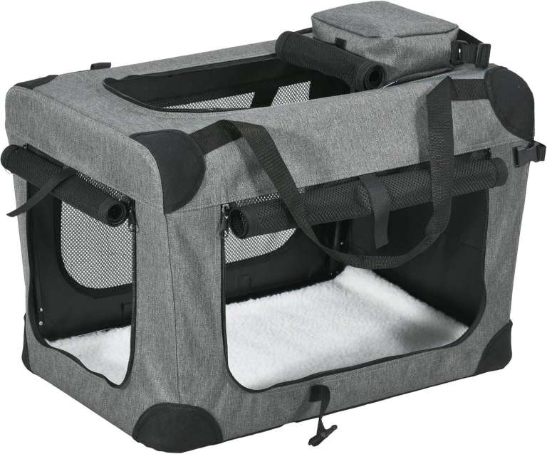 PawHut Foldable Pet Carrier (60 x 41.5 x 41cm)