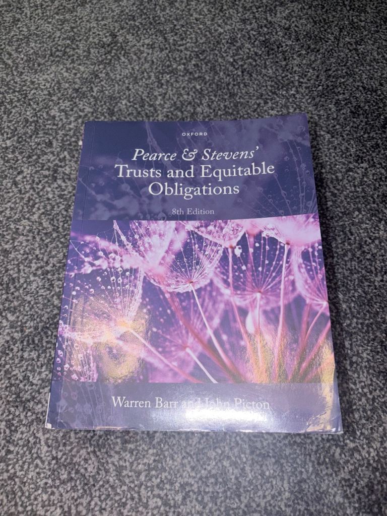 Pearce & Stevens' Trusts and Equitable Obligations 8th Edition Law Textbook