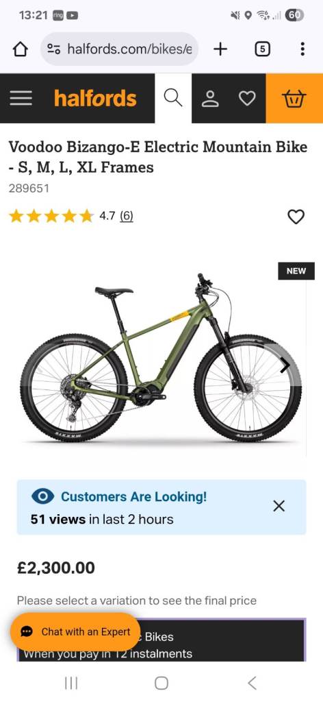 Voodoo Bizango-E Electric Mountain Bike CL