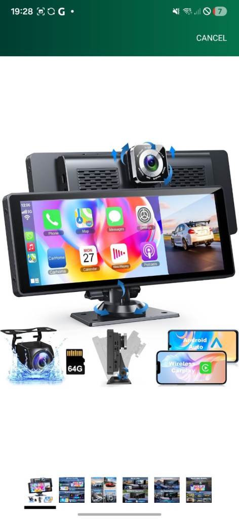 Car camera( Front n Rear )+ 10.26" Touch Screen Display