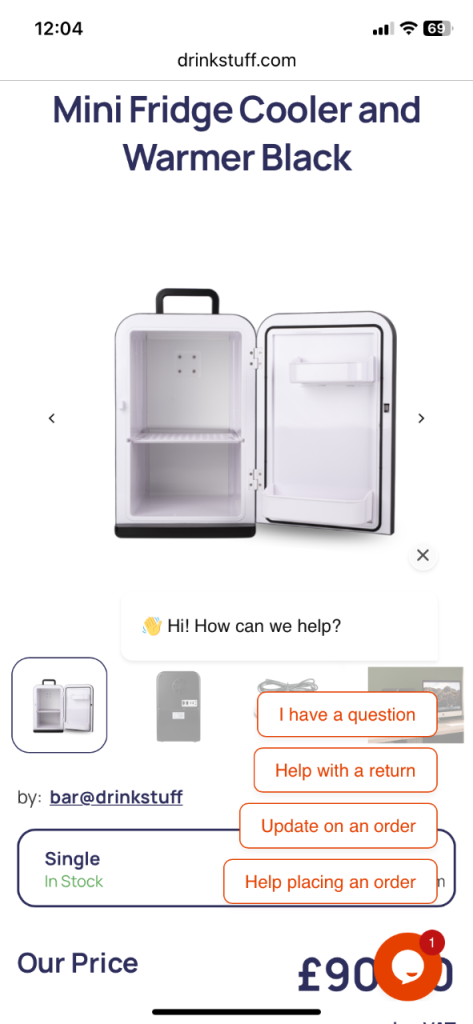 Mini fridge (hot and cold) 