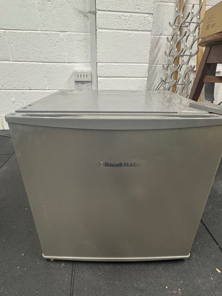 Russell Hobbs Mini Fridge – Grey, Good Condition