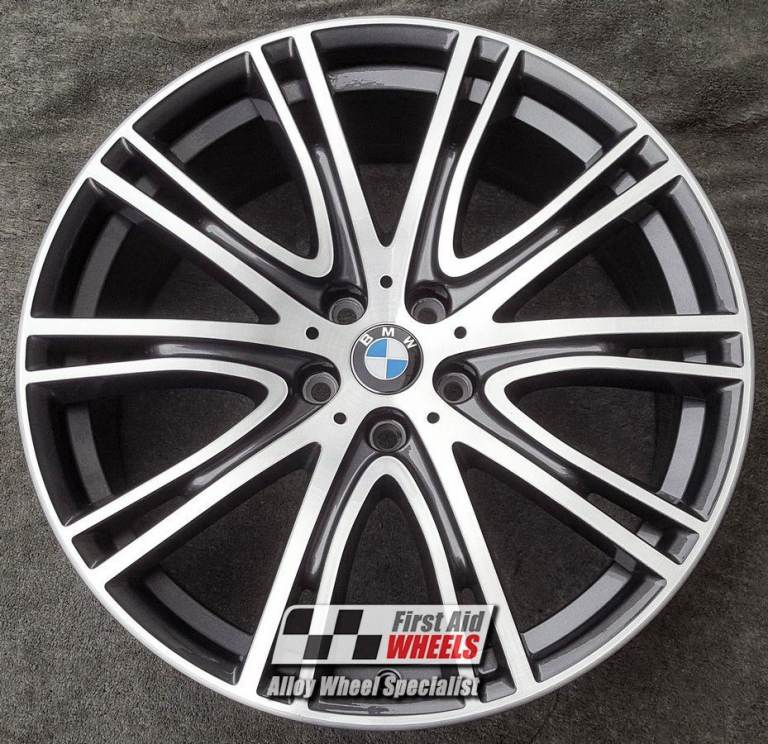 BMW 5 SERIES G30 1x 20'' GENUINE STYLE 759i ORBIT DIAMOND CUT REFURBISHED REAR ALLOY WHEEL S517DOGR